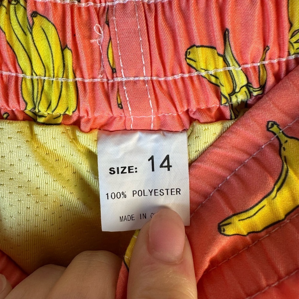 🍌 Banana Print Swim Shorts 🩳 NWOT - Picture 2 of 7